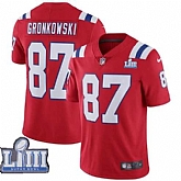 Youth Nike Patriots 87 Rob Gronkowski Red 2019 Super Bowl LIII Vapor Untouchable Limited Jersey,baseball caps,new era cap wholesale,wholesale hats